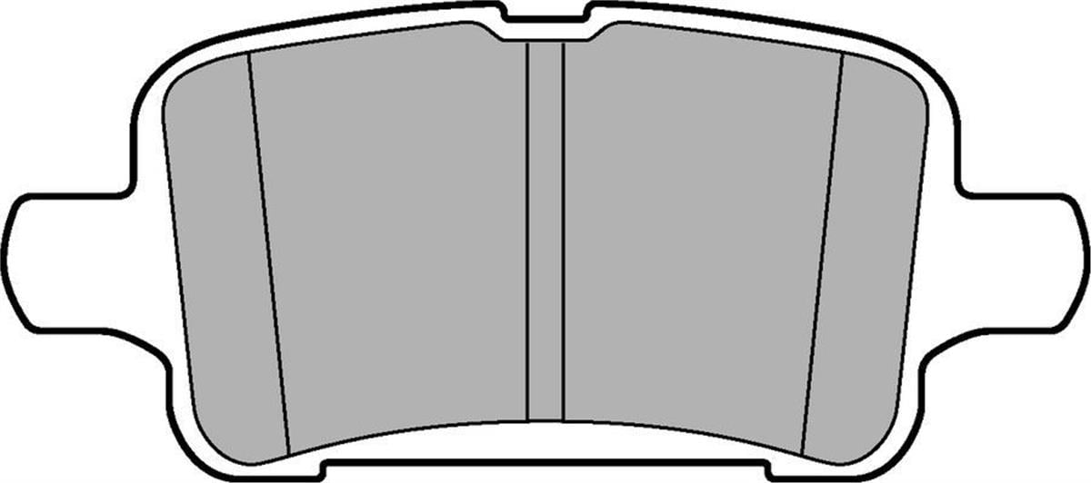 Arka Balata Opel Astra K 1.0-1.4-1.4T-1.6T-1.6Cdtı 15=> (106,5X46,3X16,6)