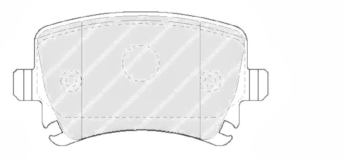 Arka Fren Balatası-Kablosuz-  Vw Caddy 04-11  Golf 04-14  Audı A3 04-13  Seat Le