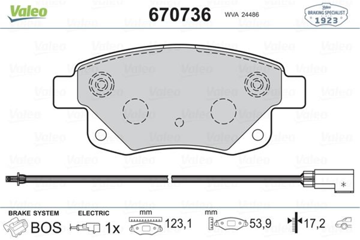 Arka Fren Balatası Transit V347-V348 06 11 Fıslı