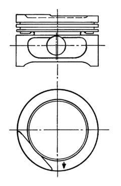 Opel Ascona Kadett Vectra Motor Piston Segman 1.00 KOLBEN
