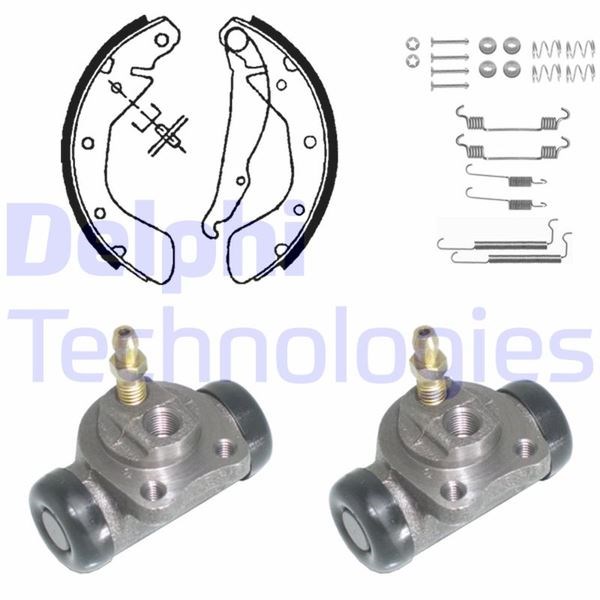 Opel Astra Corsa Corsa Van Tigra Vectra Arka Fren Pabuç Kiti DELPHI