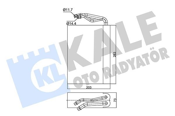 Opel Astra Calibra Vectra Evaporatör KALE-RADYATOR