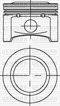 Opel Astra Corsa Piston Segman 1.4 Z1/4XE 78.1 0.50 YENMAK