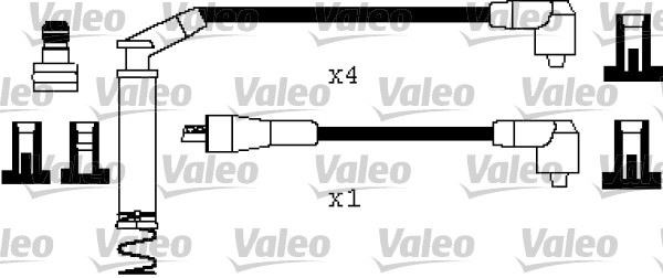 Opel Astra F Vectra A Ascona C Kadett E Buji Bobin Kablo Takımı Silikon Set... VALEO