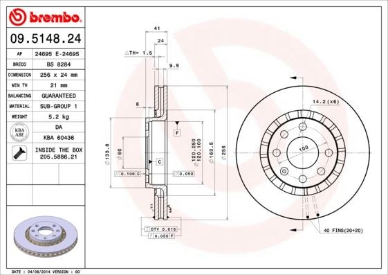 Opel Astra F Vectra A Vectra B Calibra A Kadett E Ascona C Daewoo Lanos... BREMBO