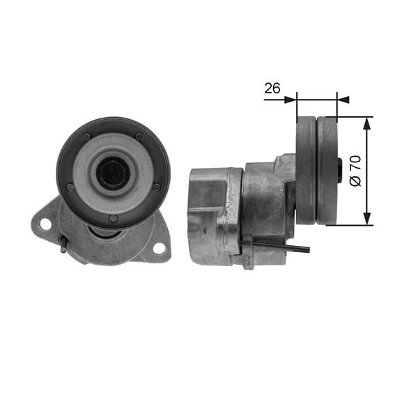 Opel Astra F G H Vectra A B Alternatör Gergi Rulmanı Kütüklü 1.4-... GATES