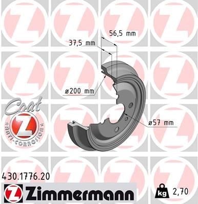 Opel Astra F Arka Kampana ZIMMERMANN