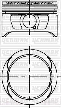 Opel Astra F Calibra Kadett E Vectra A Piston Segman 2.0i 16V 20XE/C20XE 86 0.50 YENMAK