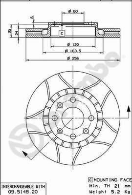 Opel Astra F Ön Fren Aynası BREMBO