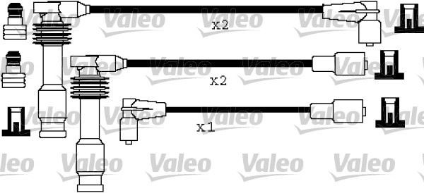 Opel Astra F Vectra A Buji Kablosu Takımı 1.8 2.0i [91-98] VALEO