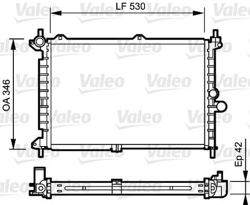Opel Astra F 1.7TD Radyatör [91>98] VALEO