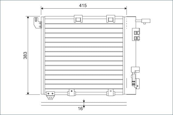 Opel Astra G Zafira Klima Kondenser VALEO