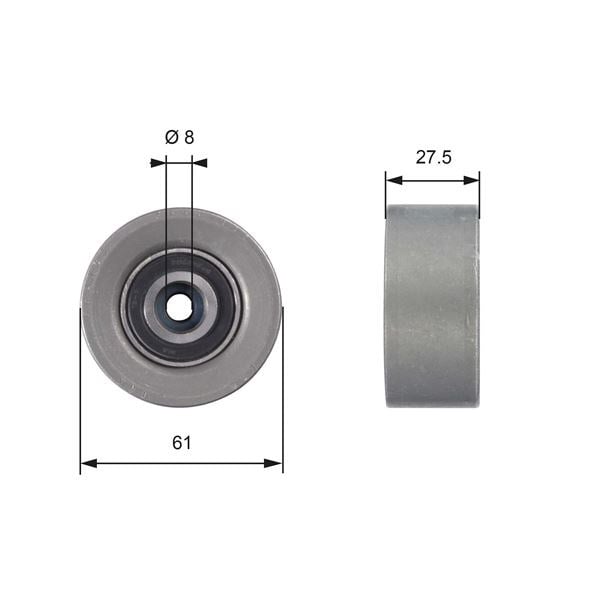 Opel Astra G H J Vectra C Insignia Meriva Zafira Eksantrik Avara Gergi Rulmanı GATES