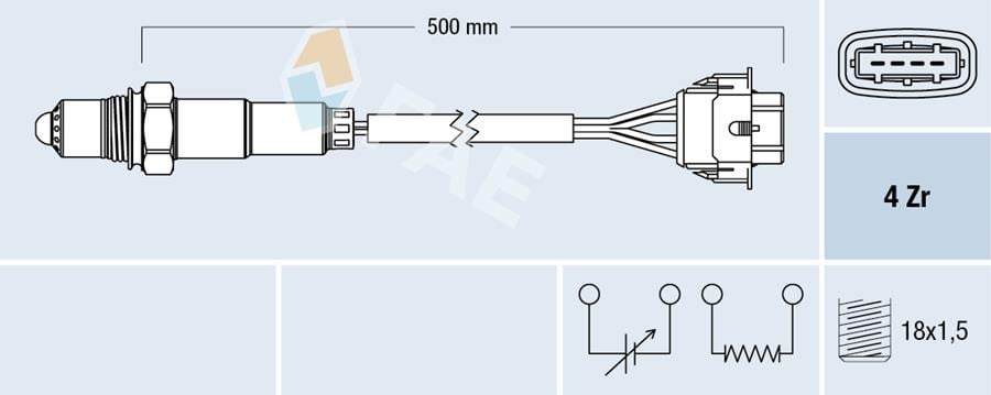 Opel Astra G H Corsa C Katalizör Oksijen Sensörü FAE