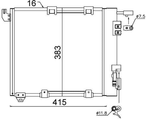 Opel Astra G Zafira Klima Kondenseri MAHLE