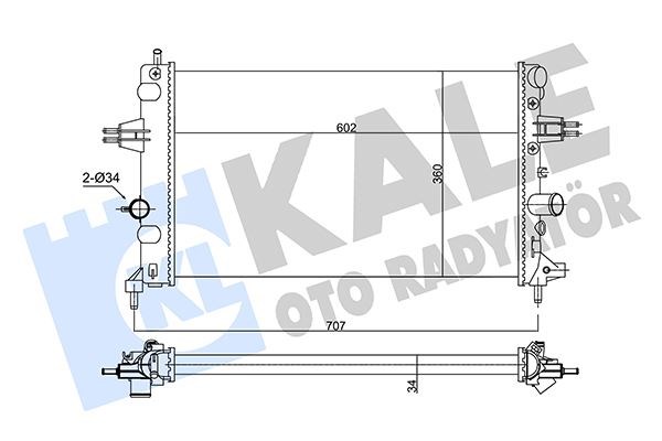Opel Astra G Radyatör KALE-RADYATOR