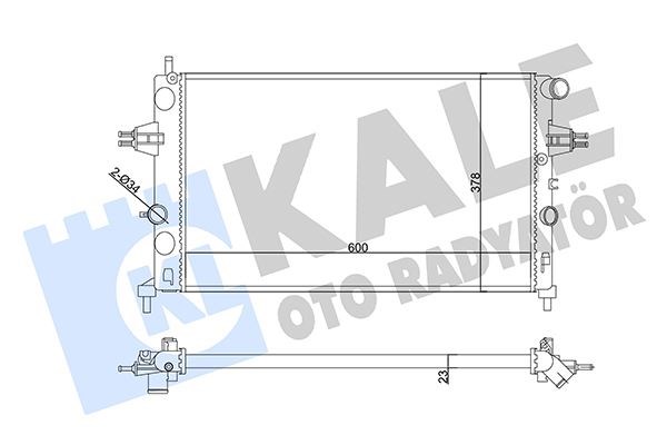 Opel Astra G Su Radyatörü KALE-RADYATOR