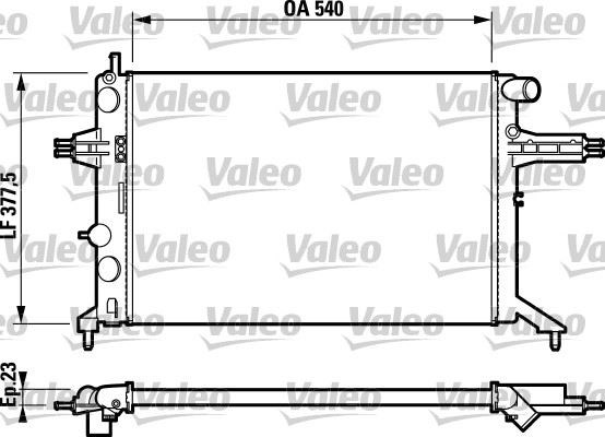 Opel Astra G Zafira 1.4 16V 1.6 16V 1.8 16V Klimasız Radyatör [540x378] VALEO