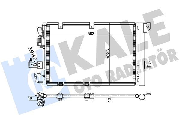 Opel Astra G Zafira 1.2 16V-1.4 16V-1.6 16V-1.8-2.0 16V Klima Radyatörü... KALE-RADYATOR