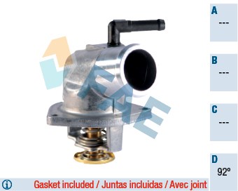 Opel Termostat Komple 92C FAE