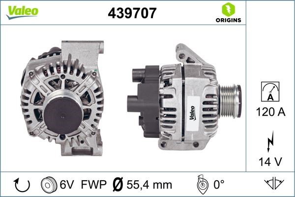 Opel Astra H Combo C Corsa C Meriva A Tigra Fiat Punto Fiorino Egea... VALEO