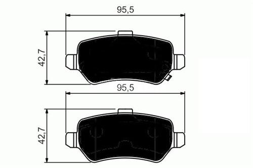 Opel Astra H Arka Balata GM