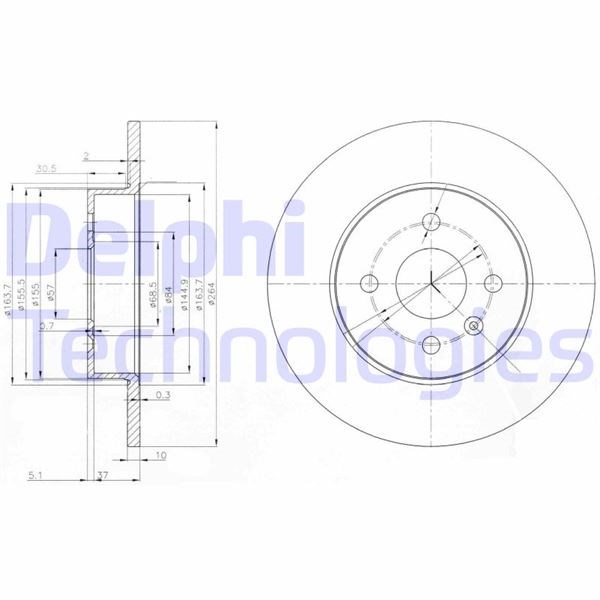 Opel Astra H Arka Fren Aynası Dolu DELPHI