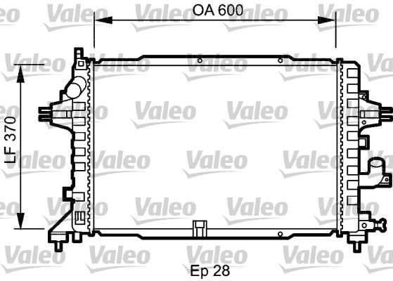 Opel Astra H Zafira Radyatör Klimalı Klimasız Mekanik VALEO