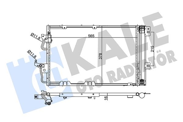 Opel Astra H-Zafira B-Vauxhall Astra Mk V-Zafira Mk II Kondenser KALE-RADYATOR