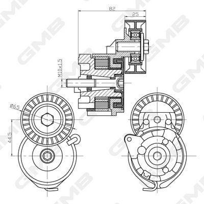 Opel Astra H 1.9CDTI Alternatör Gergi Rulmanı Kütüklü GMB