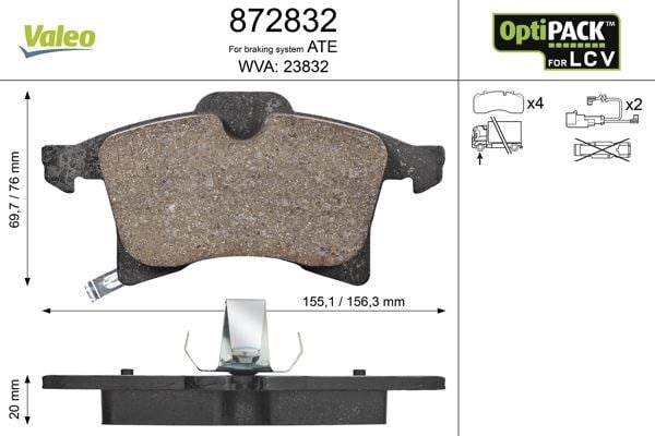 Opel Astra H Ön Fren Balatası 04> VALEO