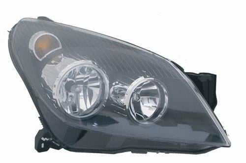 Opel Astra H Sağ Far Elektrikli H7 H1 Siyah TYC