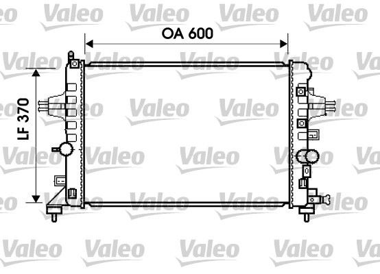 Opel Astra H Zafira Klimasız Radyatör VALEO