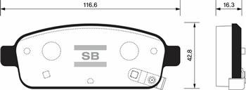 Opel Astra J Arka Fren Balatası SANGSIN