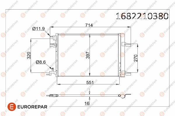 Opel Astra J Klima Kondenseri Radyatörü EUROREPAR