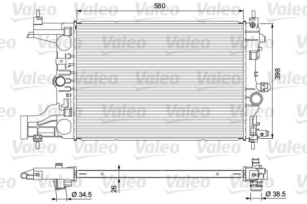 Opel Astra J Su Radyatörü Manuel VALEO