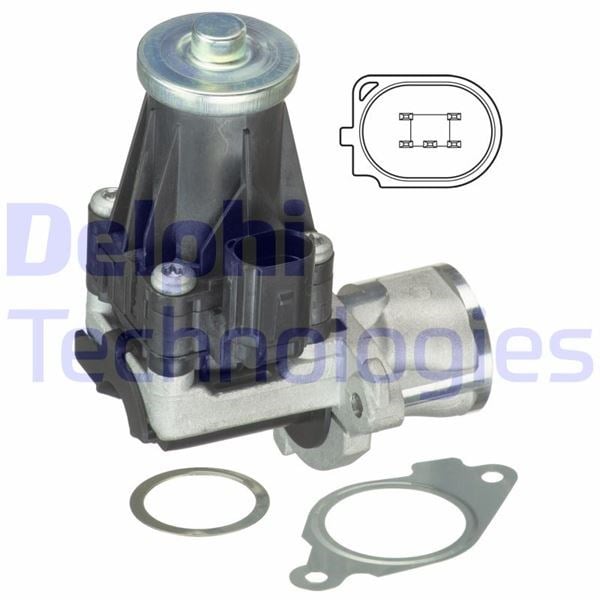 Opel Astra J Corsa D Fiat Doblo Panda Grande Punto Punto Evo EGR Valfi 1.3D... DELPHI