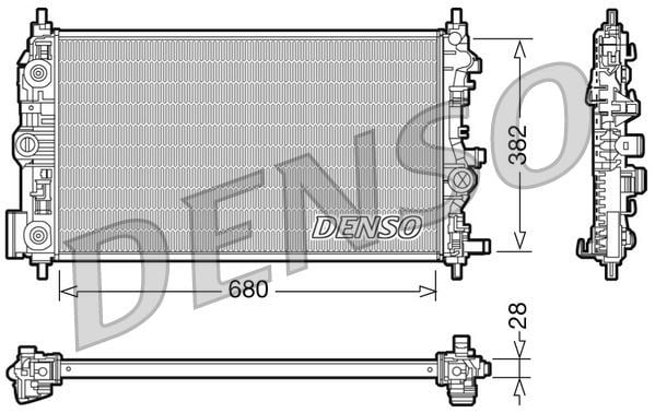 Opel Astra J Zafira Tourer C Cruze Otomatik Radyatör 1.4-1.6 AL/PL/BRZ... DENSO