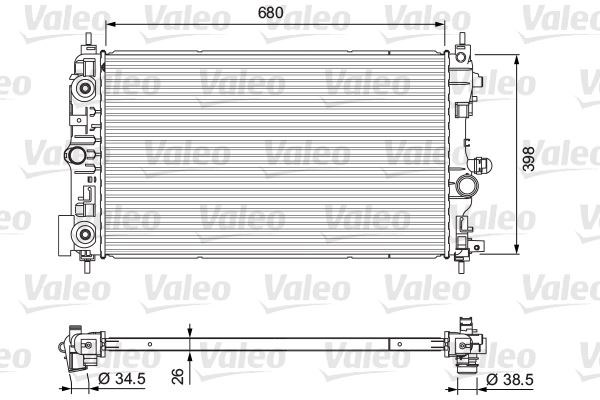 Opel Astra J Zafira C Motor Su Radyatörü Otomatik Şanzıman VALEO