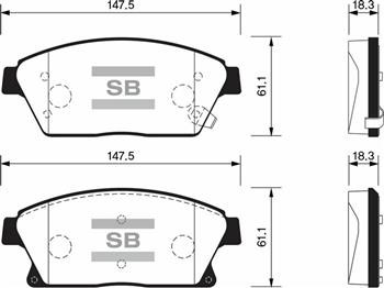 Opel Astra J Ön Fren Balatası 16 İnç 300mm SANGSIN