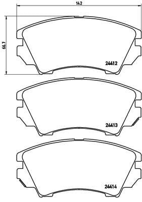Opel Astra J Insignia Zafira Saab 9.5 Ön Fren Balatası 17 Jant BREMBO