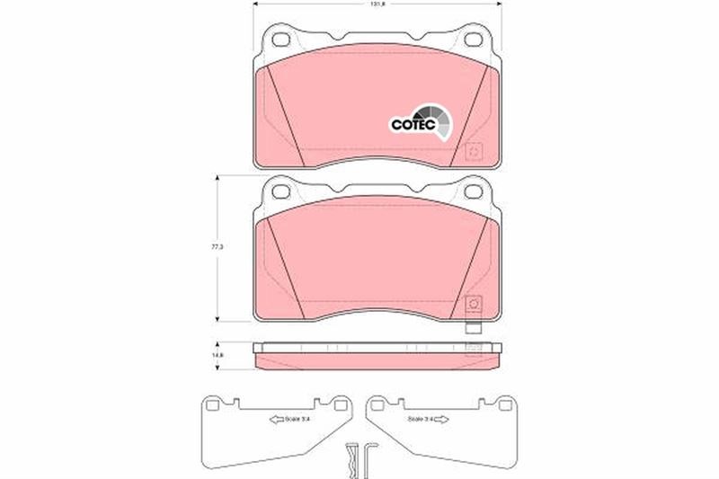 Opel Astra J Insignia Mitsubishi Lancer Saab 9.5 Subaru Impreza Ön Fren Balatası TRW