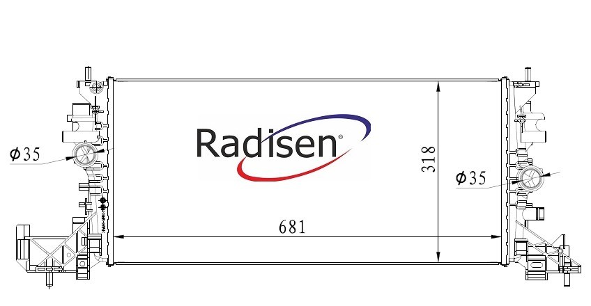Opel Astra K Radyatör 1.6 CDTI RADISEN