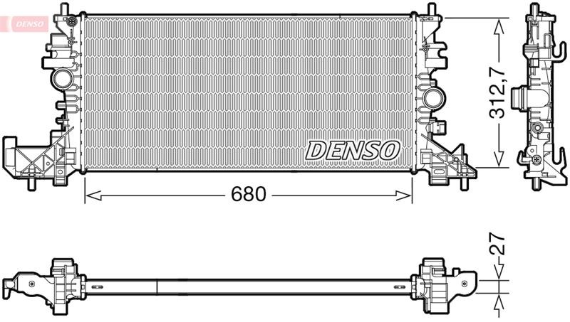 Opel Astra K Radyatör DENSO