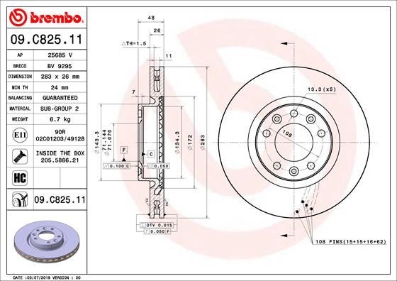 Opel Astra L Ön Fren Aynası Havalı BREMBO