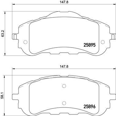 Opel Astra L Ön Fren Balatası 283mm BREMBO