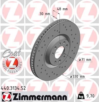 Ön Fren Aynası Astra L Grandland C5 Aircross 308 3008 508 DS4 DS7 DS9 Delikli ZIMMERMANN