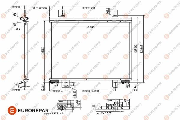 Opel Astra L Grandland Vivaro C Zafira Life Klima Radyatörü Kondenseri EUROREPAR