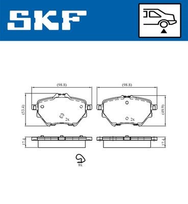 Opel Astra L Arka Fren Balatası SKF