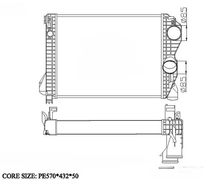 Mercedes Atego Intercooler RADISEN